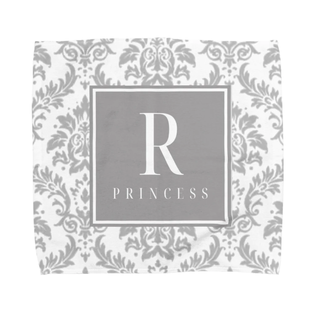 ROYAL Princessのダマスク柄シリーズ（グレー） Towel Handkerchief