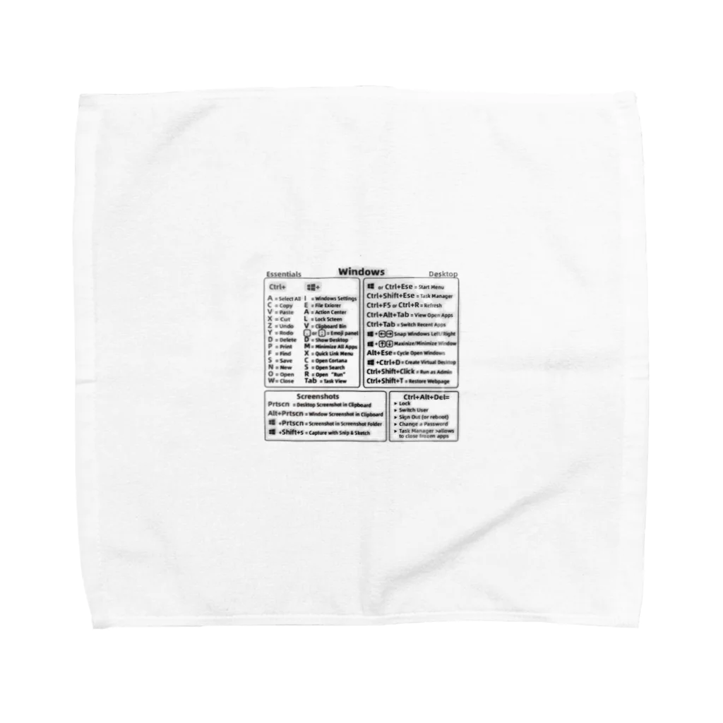 コロ助のWindowsショートカットキー Towel Handkerchief