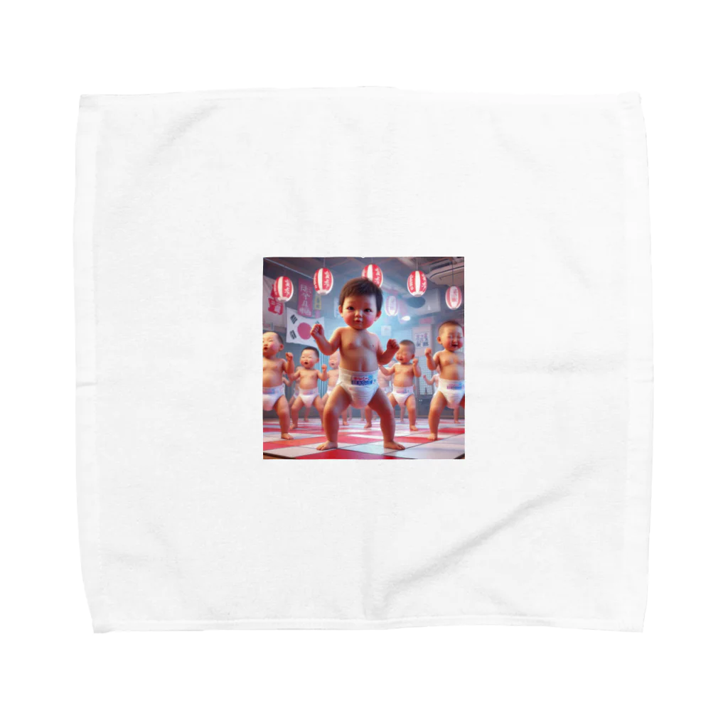 taka-kamikazeのダンシング赤ちゃん Towel Handkerchief