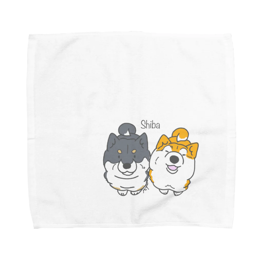 しぇるーののむっちり柴犬くん Towel Handkerchief