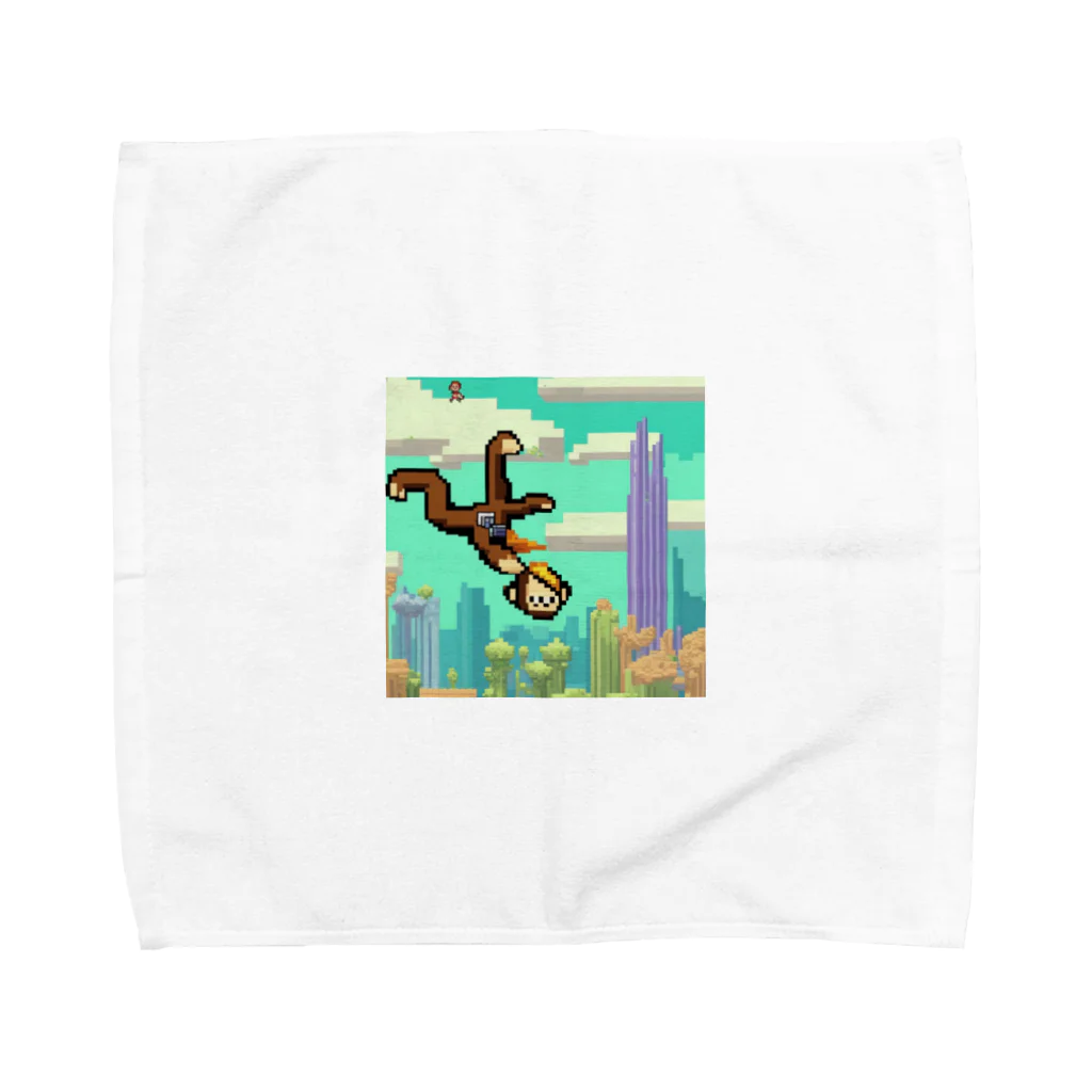 yuhi04のスカイダイビングの冒険猿 Towel Handkerchief