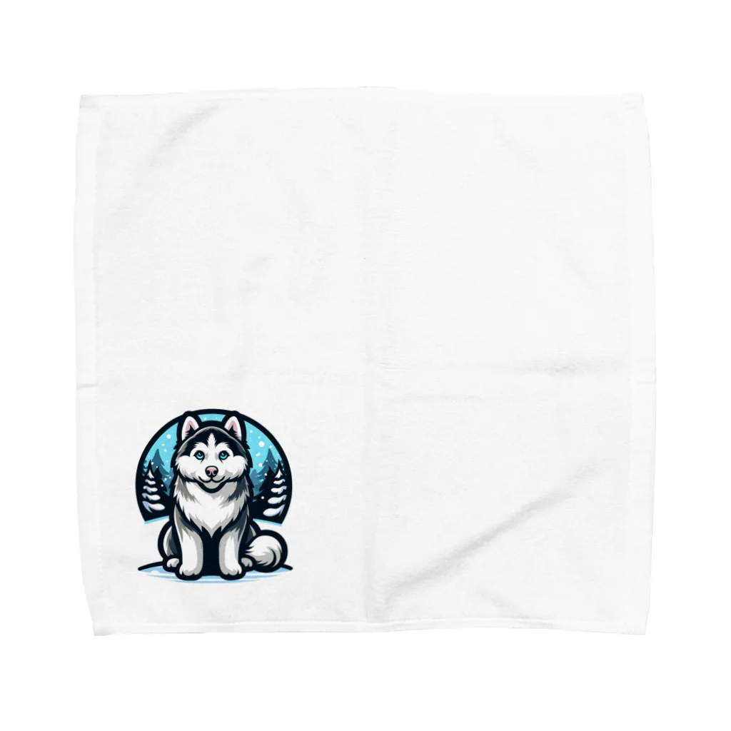 師匠のギル亀ショップのハスキーちゃん Towel Handkerchief