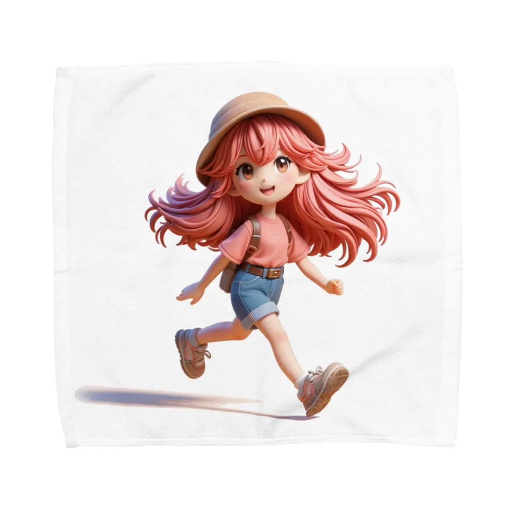 music_japanの一緒に冒険する明るく可愛い少女！ Towel Handkerchief