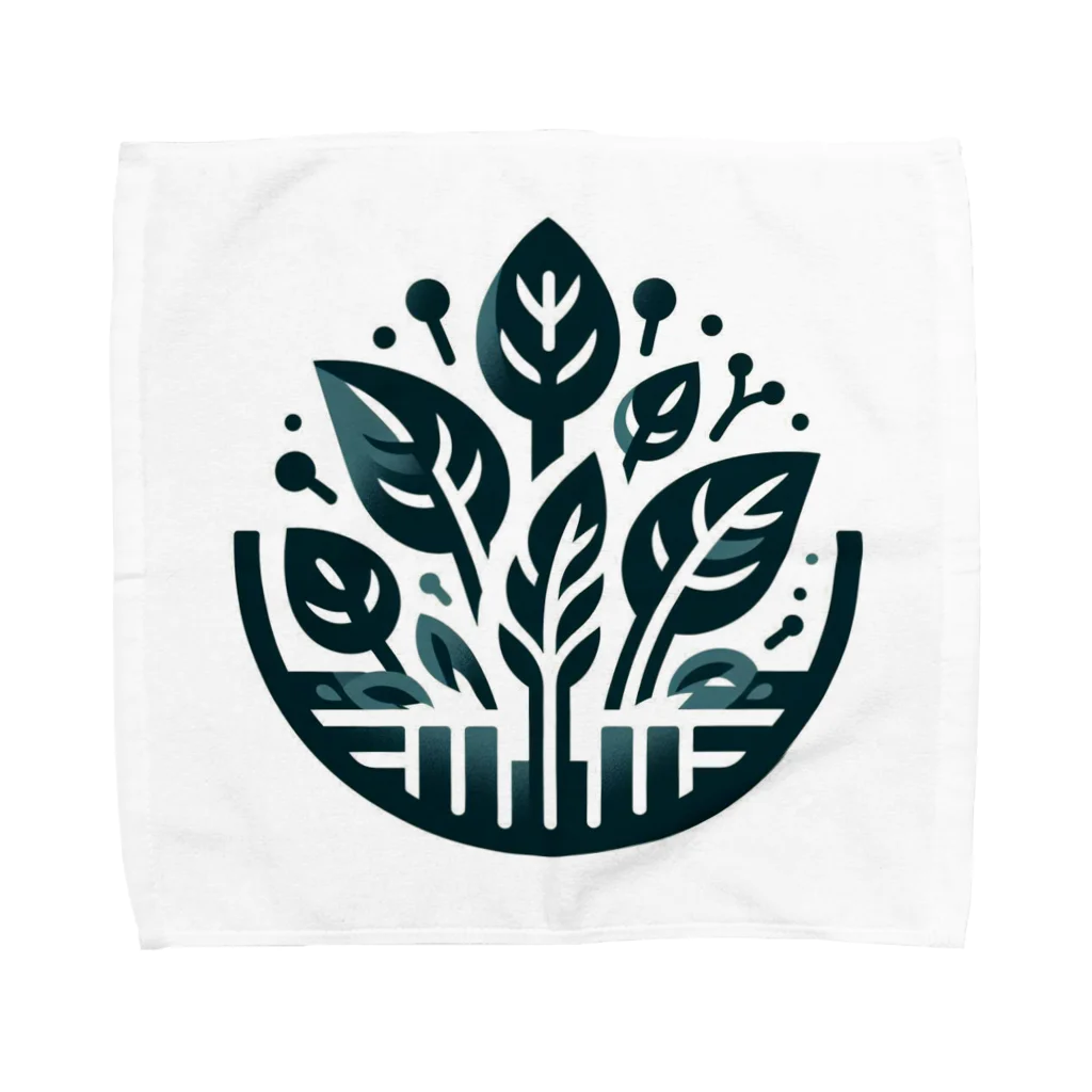 大地の宝物のほうれん草、緑、持続可能 Towel Handkerchief