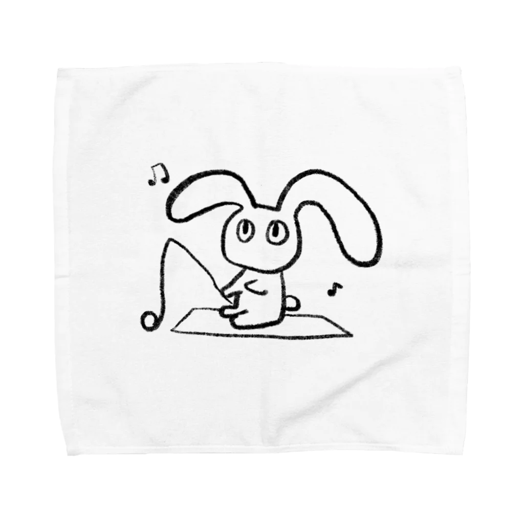 わきたの釣りうさ Towel Handkerchief