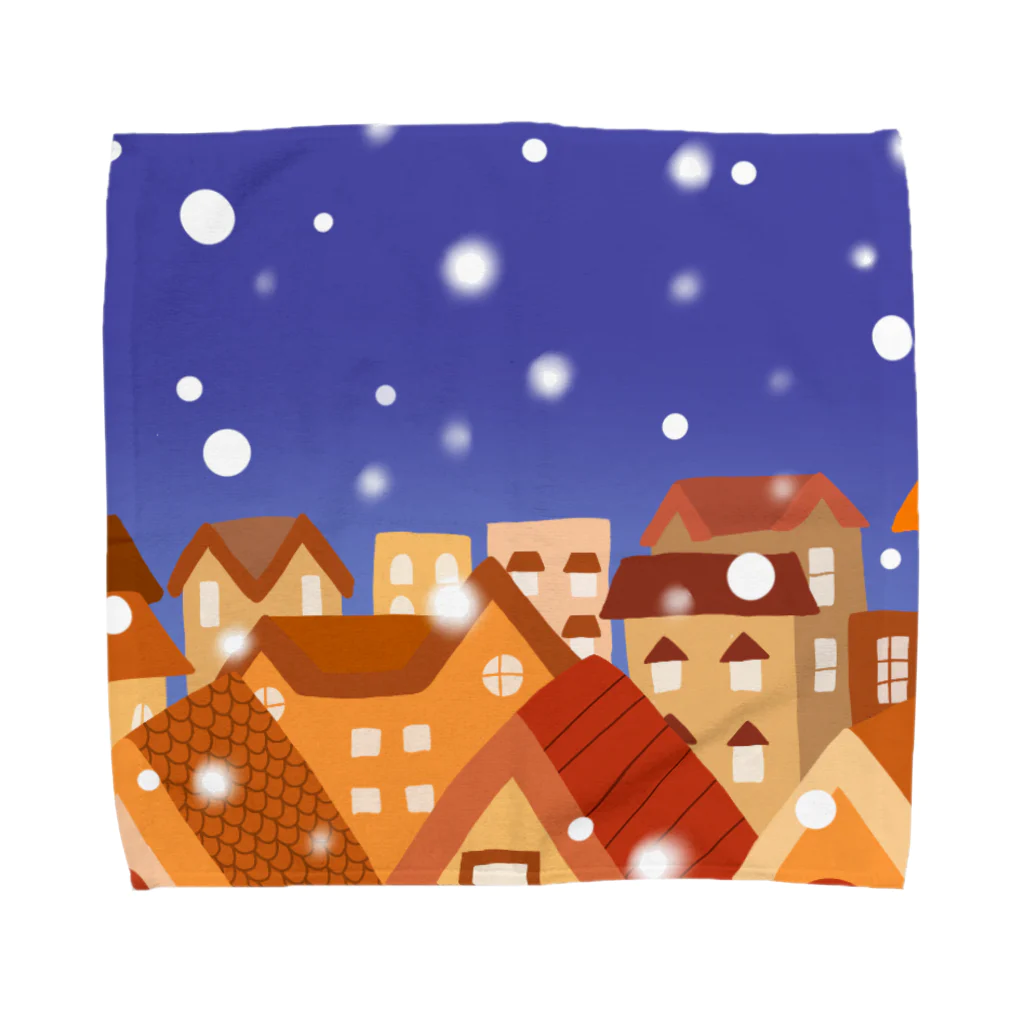 greentea_0707の雪の降る夜　 Towel Handkerchief