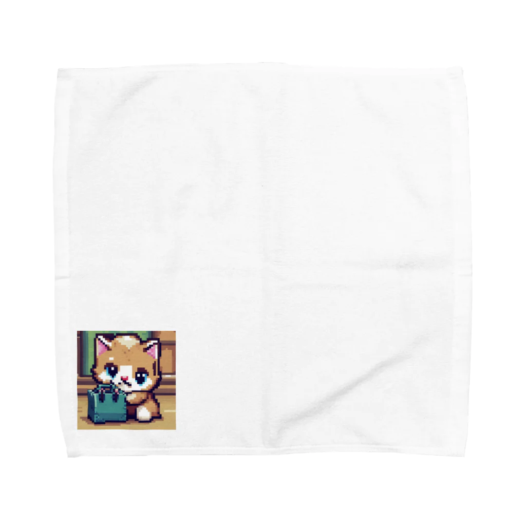 にゃんにゃんの箱の中身が気になる子猫 Towel Handkerchief