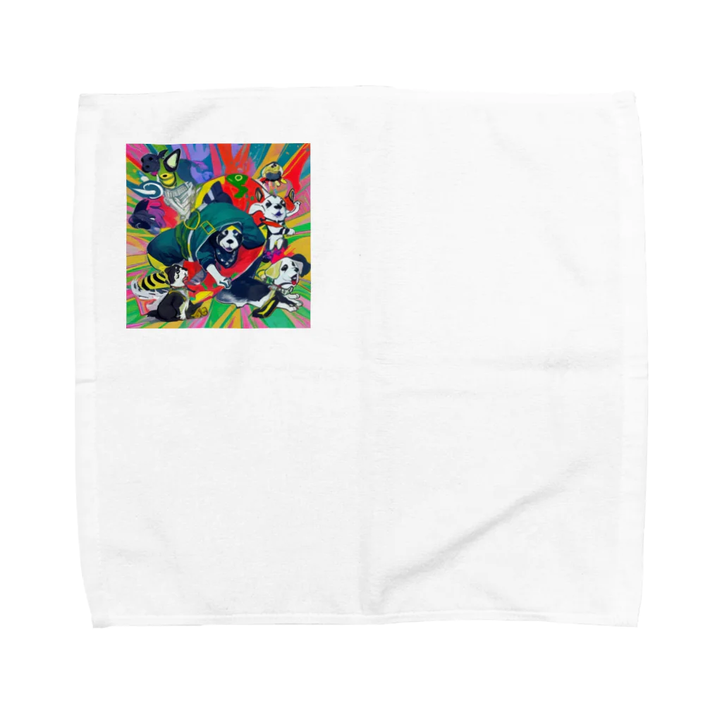 FoL_andのdogまん Towel Handkerchief