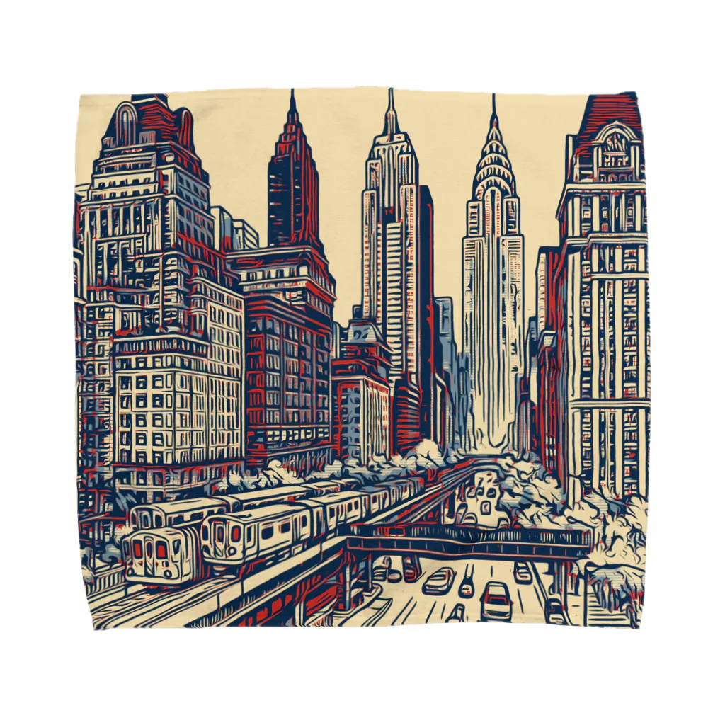 MONAKA DESIGNSの urban landscape Towel Handkerchief