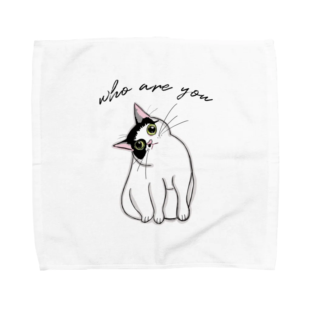 CAT♡CONのwho are you？ Towel Handkerchief