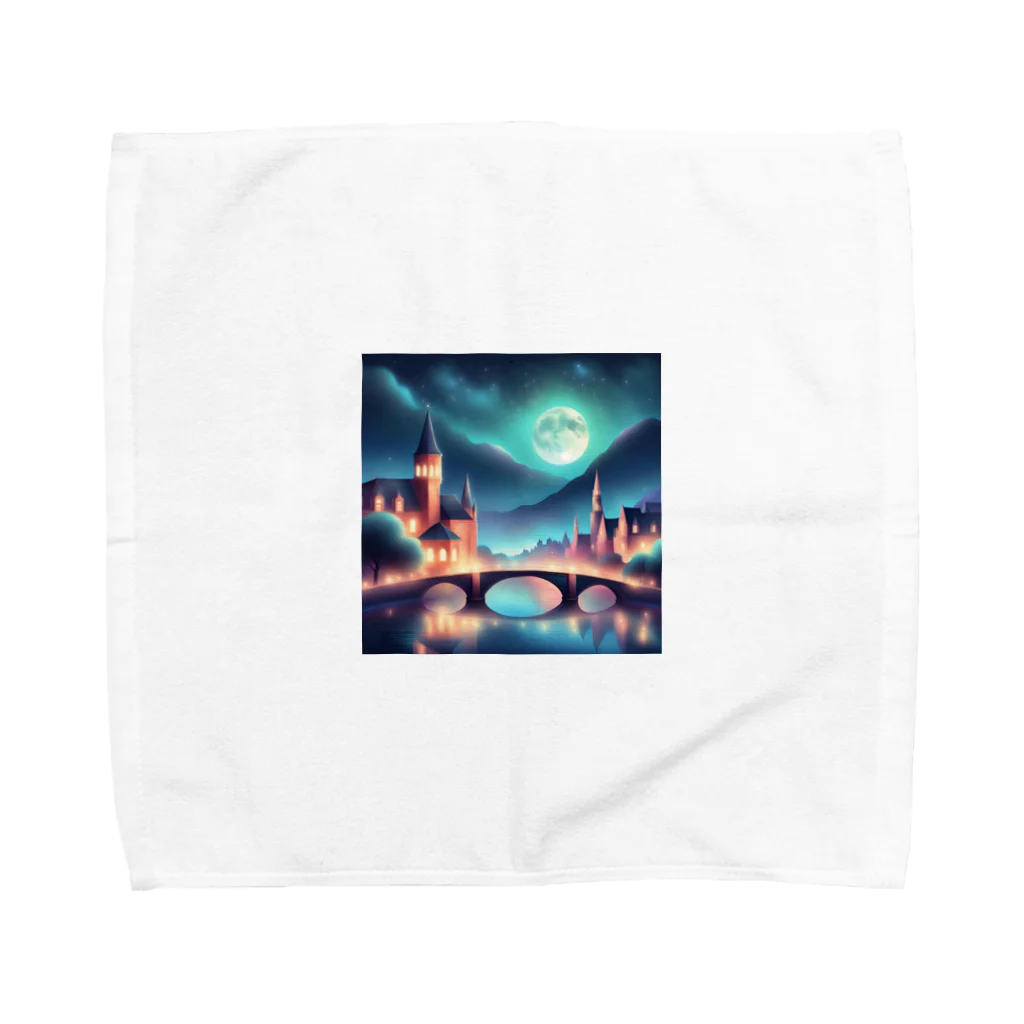 yh1235の綺麗な夜景 Towel Handkerchief