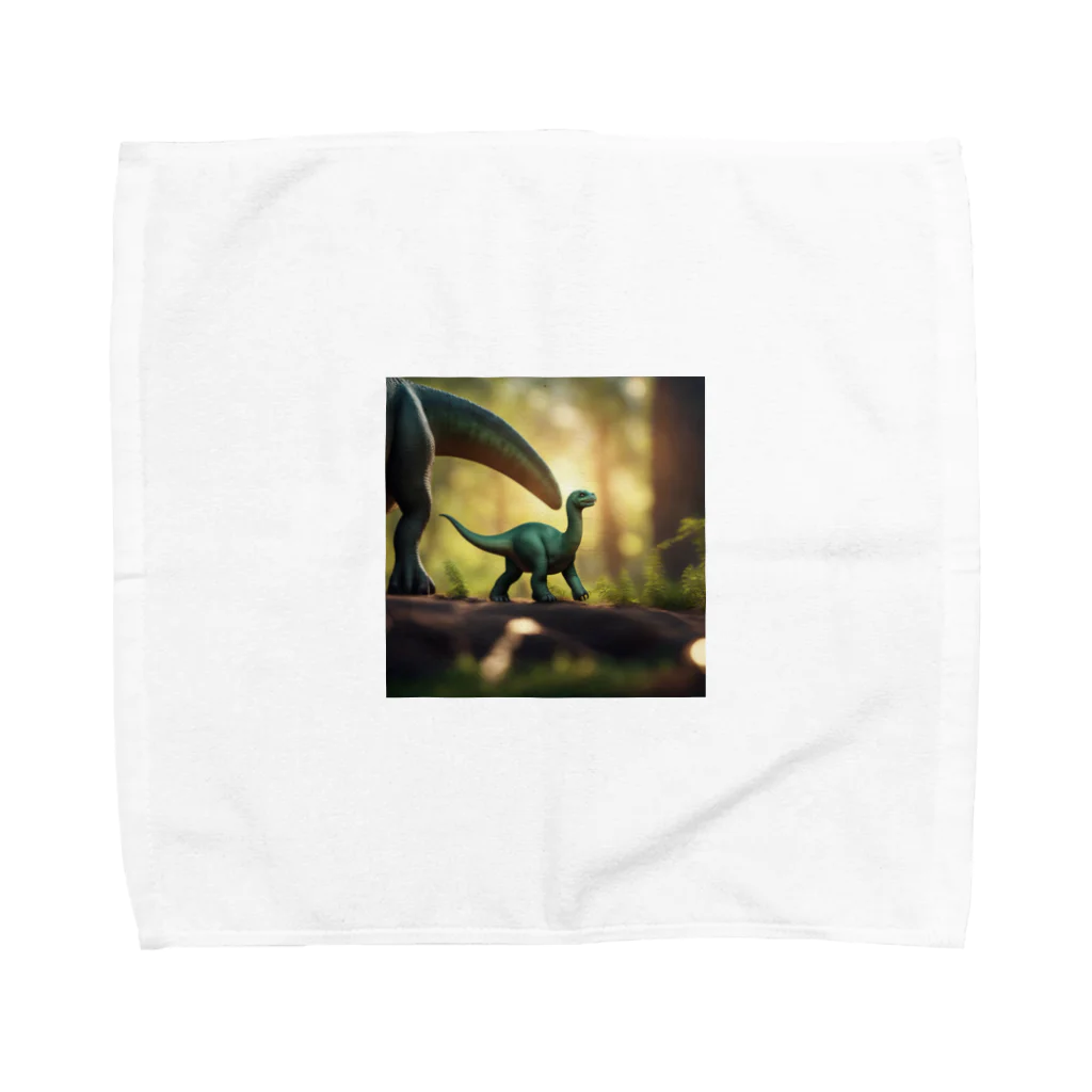 KOKAKORAのアパトサウルス Towel Handkerchief