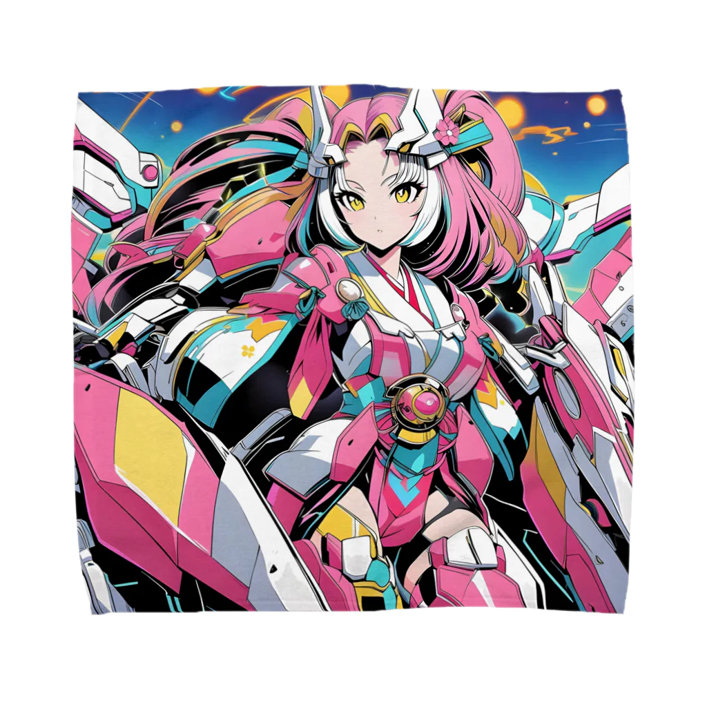 のほほんカピパーラの絢爛武装♪美麗ガールアーマーマージ♪ Towel Handkerchief