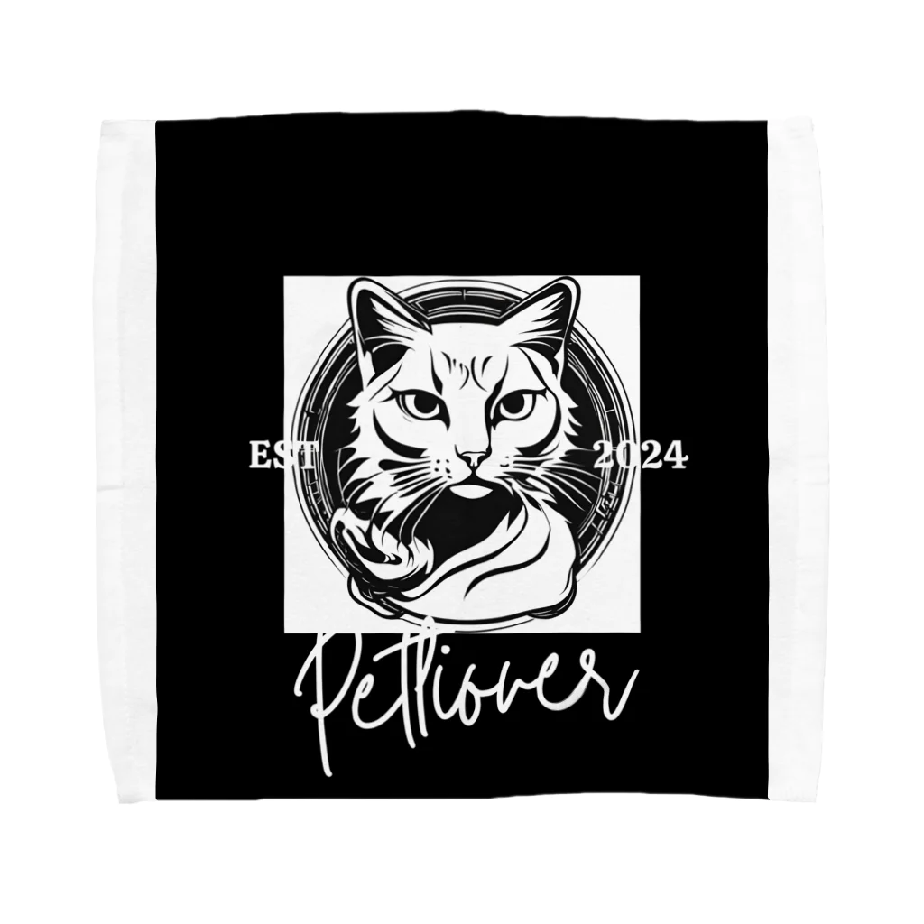 SERIY_SHOPの勇敢な猫戦士 Towel Handkerchief