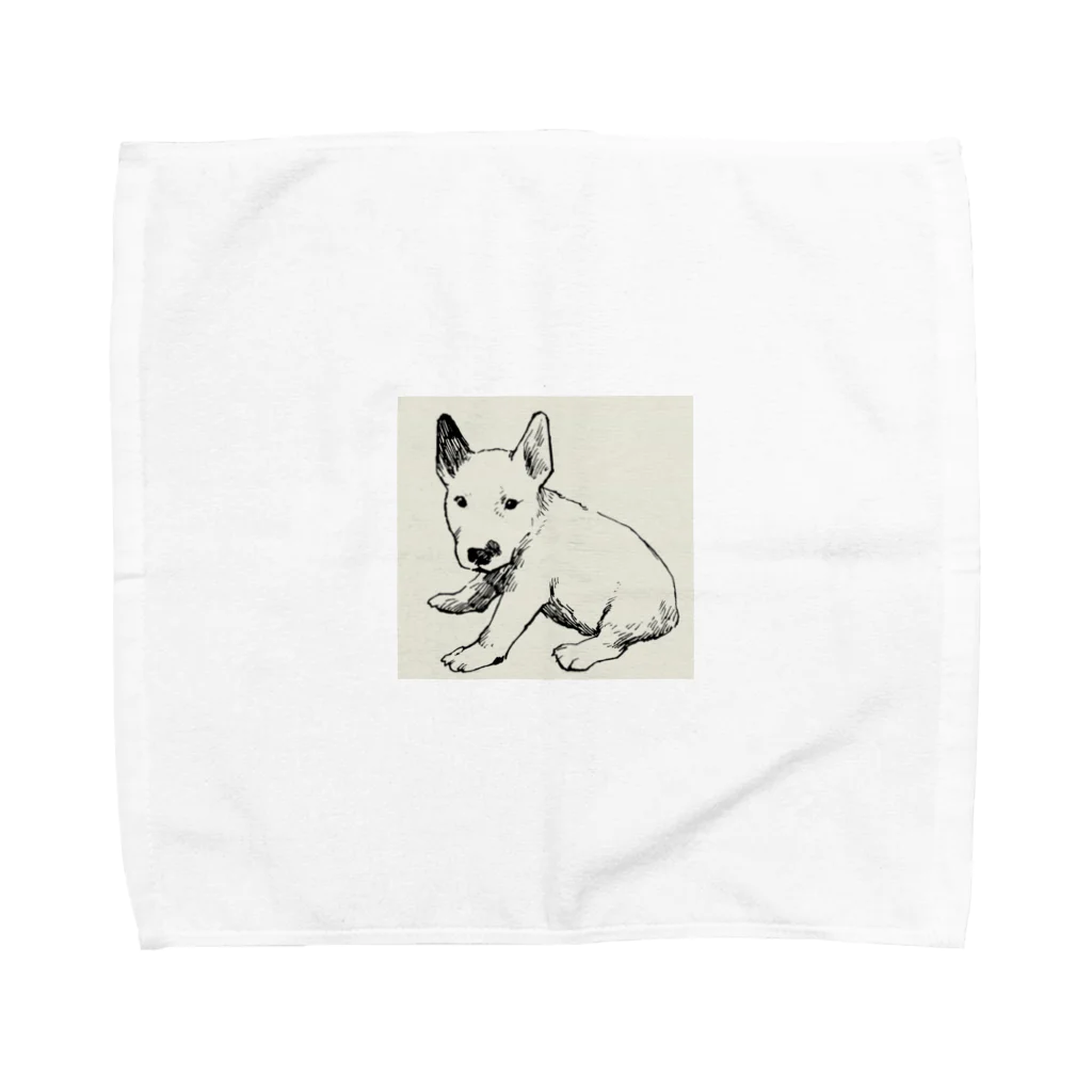 パグとミニブタの母のブルテリア Towel Handkerchief