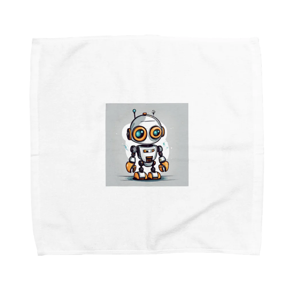Freedomのかわいいロボットのイラストグッズ Towel Handkerchief