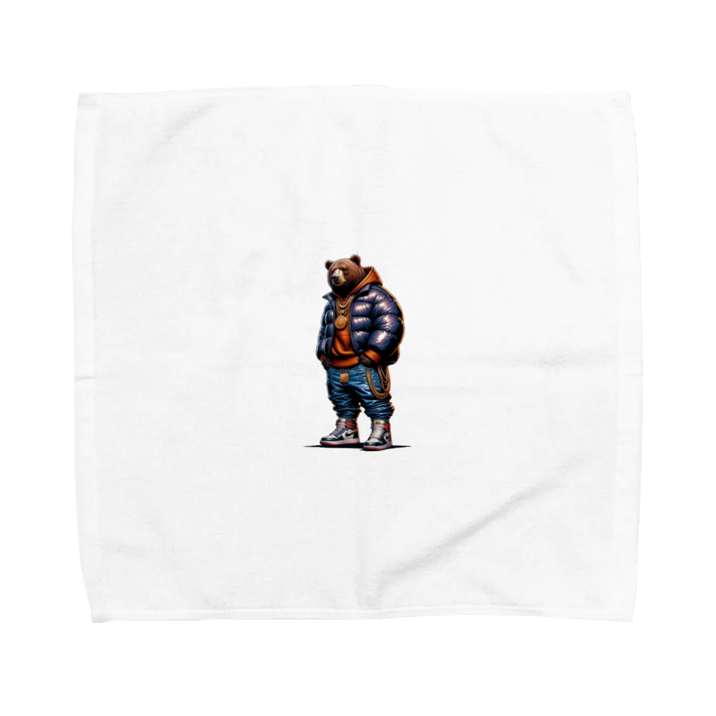 K'ramaのくまH Towel Handkerchief