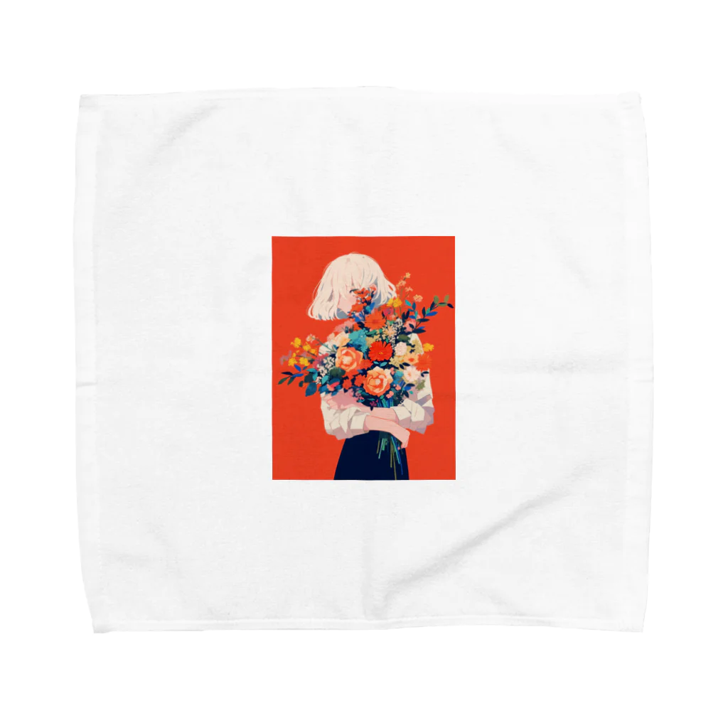 AQUAMETAVERSEの花束をあなたに　Hime  2530 Towel Handkerchief