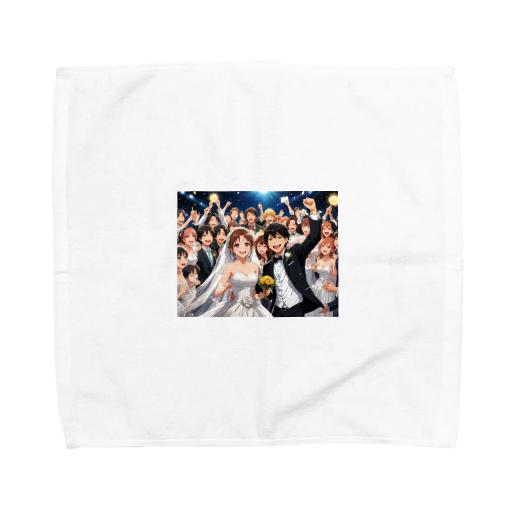 studio eizoの結婚式でハッピー♡ハッピー！ Towel Handkerchief