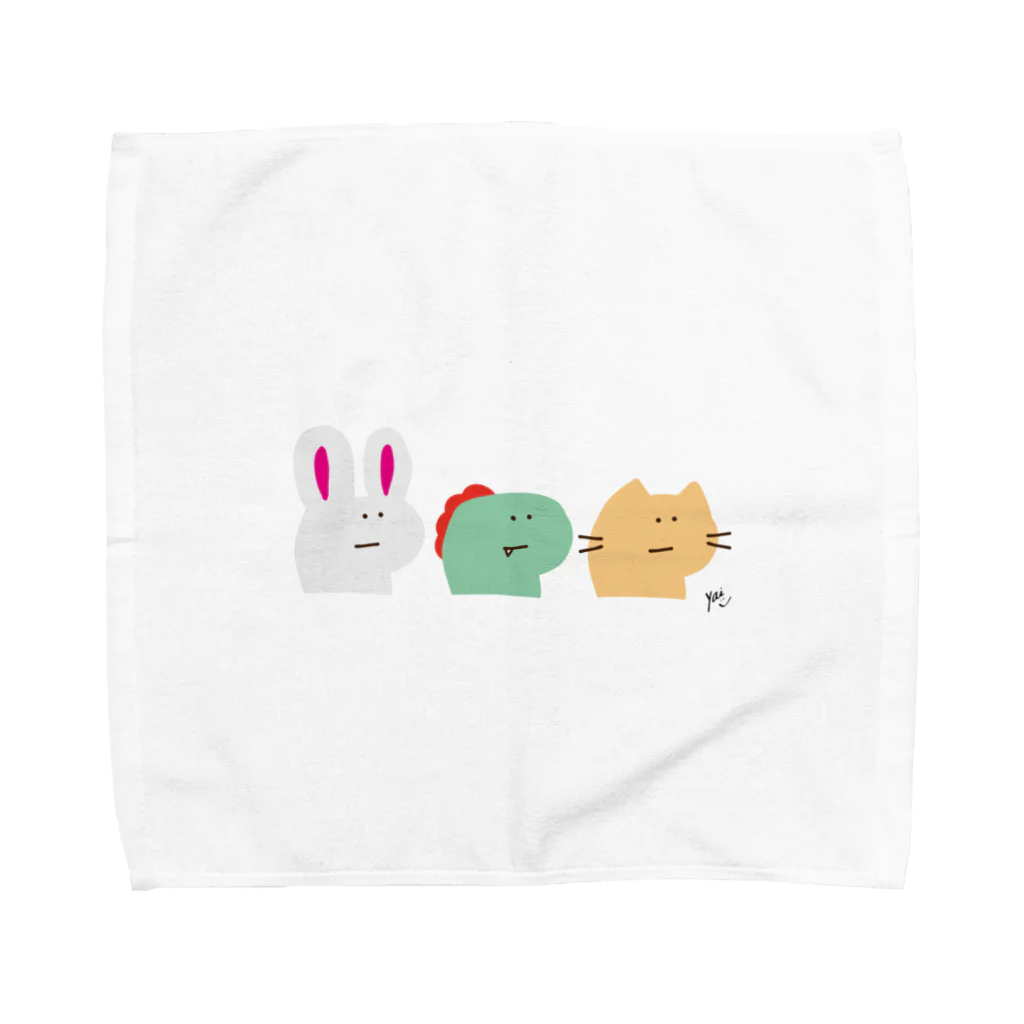 yai-designのゆるあにまる Towel Handkerchief