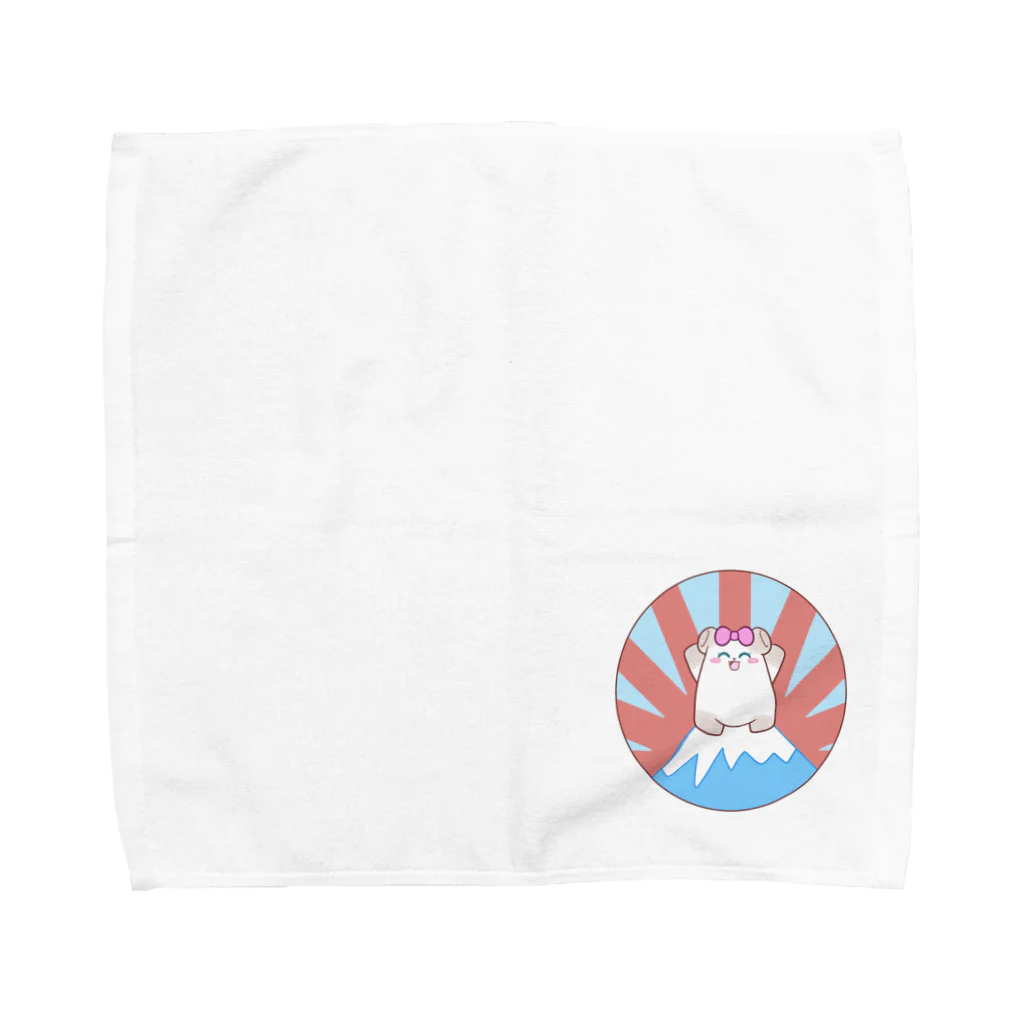 ましまろのお店の焼きましまろちゃんと富士山 Towel Handkerchief