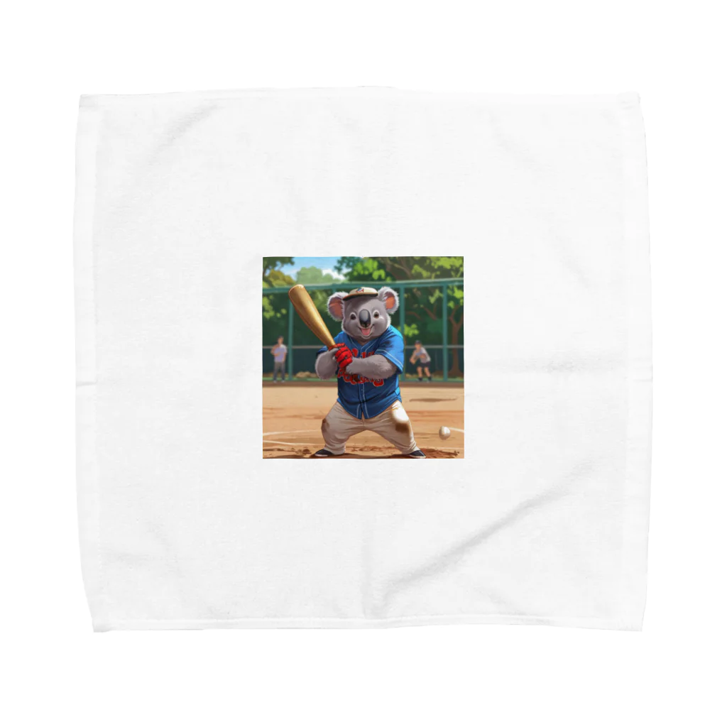 ganeshaのコアラップンで野球をしよう Towel Handkerchief