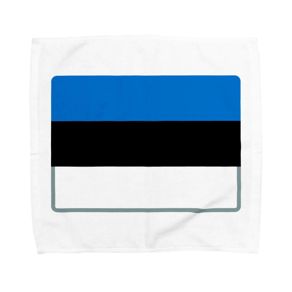 お絵かき屋さんのエストニアの国旗 Towel Handkerchief
