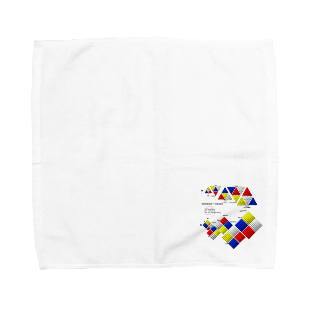 Otto Cohenの三角数＝四角数 Towel Handkerchief