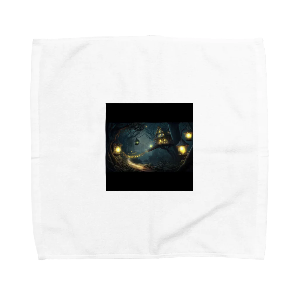 forget_me_not0108の幻想的な夜 Towel Handkerchief