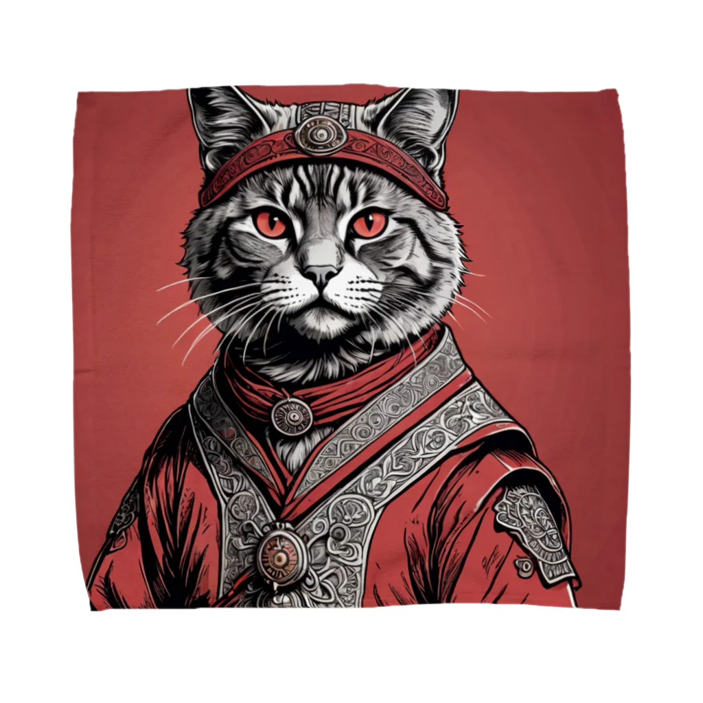 hogarakuの縄文猫 Towel Handkerchief