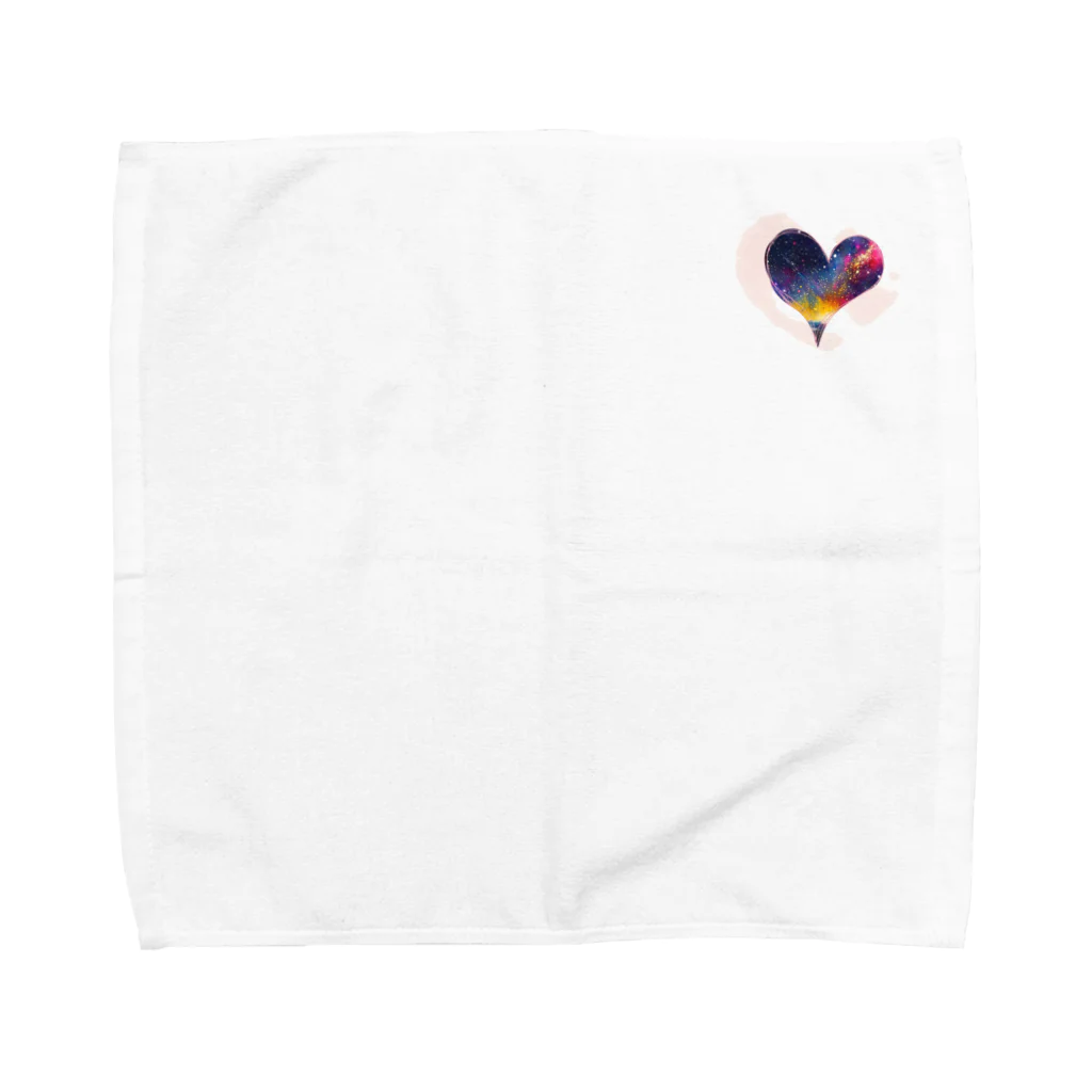 bittersweetの彩りハート銀河ペイント Towel Handkerchief