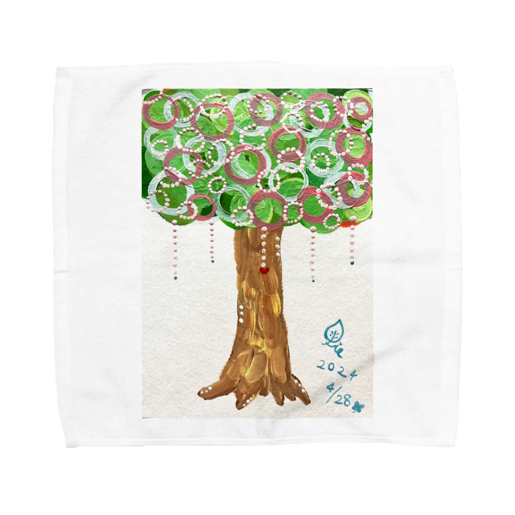 しえ*shopの希望の木-2024.4.28- Towel Handkerchief