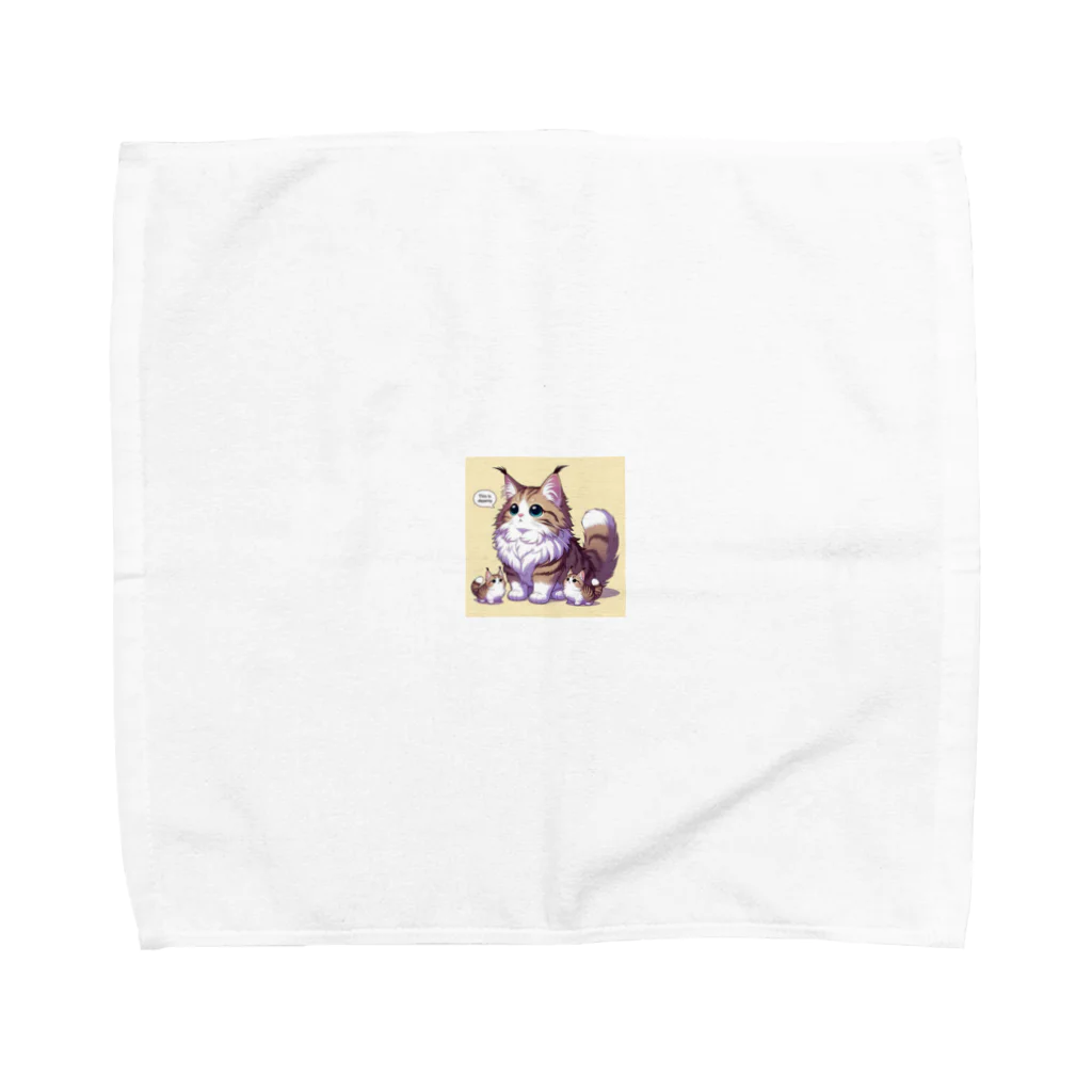 かわいい動物グッズのノルウェージャンフォレストキャットグッズ Towel Handkerchief