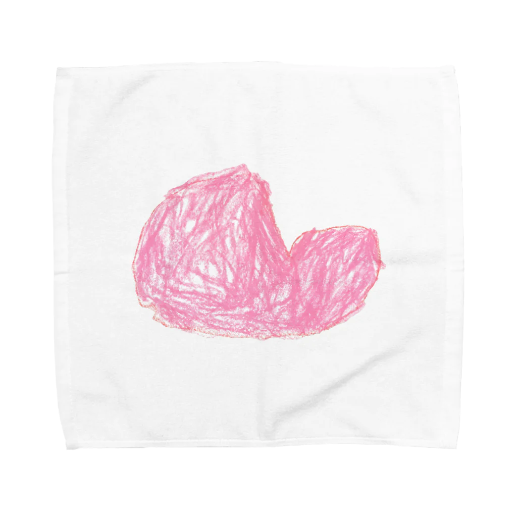 omoのピンクハート Towel Handkerchief