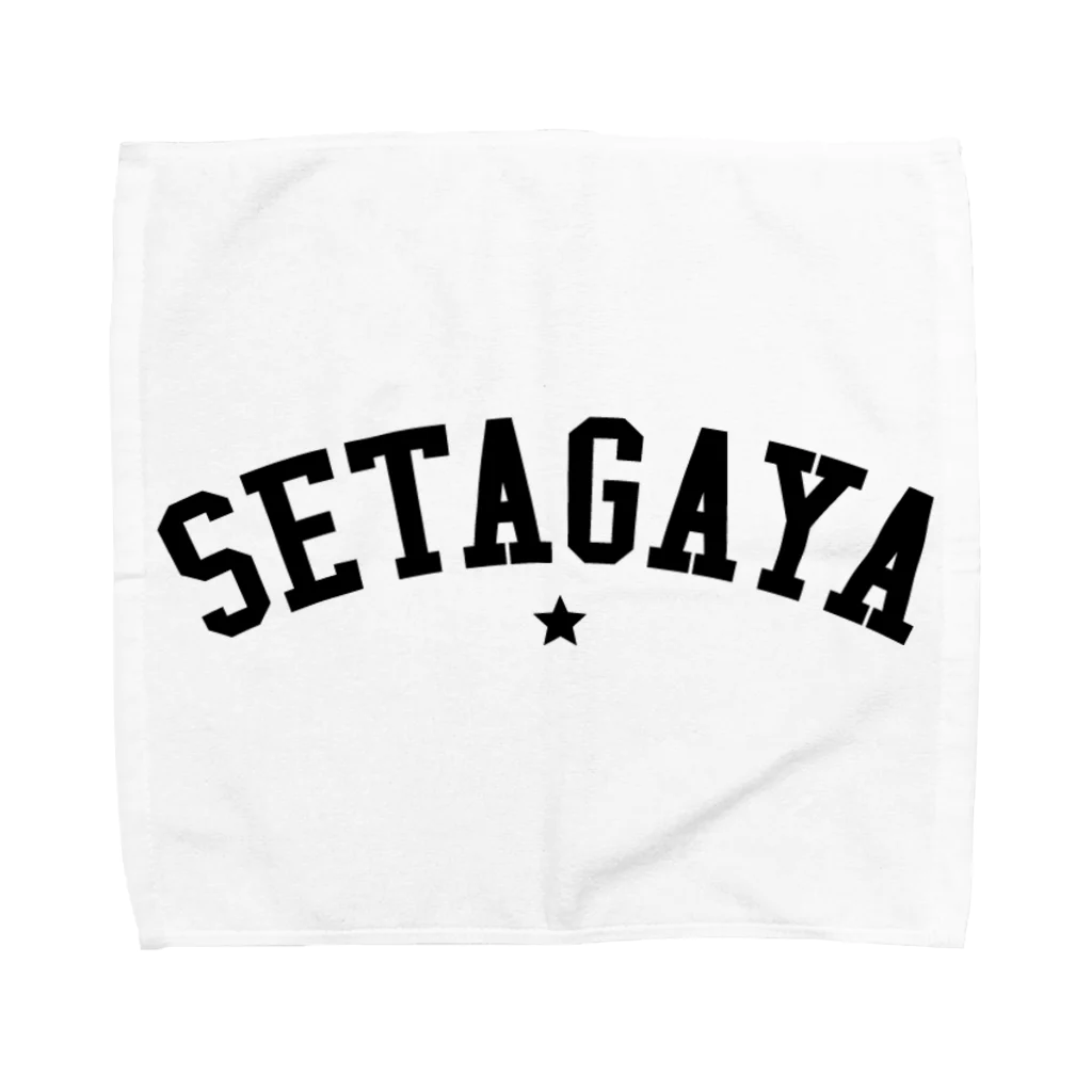 せたが屋さんの世田谷グッズ　ブラックスターロゴ（setagaya item） Towel Handkerchief