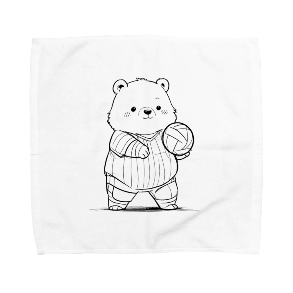 ganeshaのかわいいクマ Towel Handkerchief