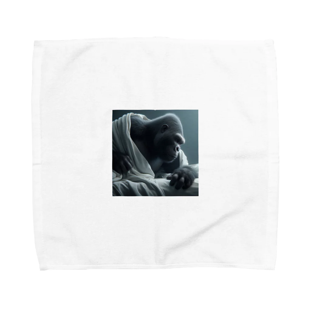 namidamakiのゴリラ起床 Towel Handkerchief