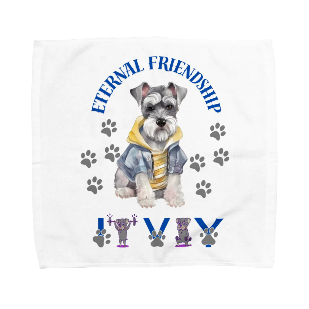 ivybloonの美意識高めのシュナウザー Towel Handkerchief