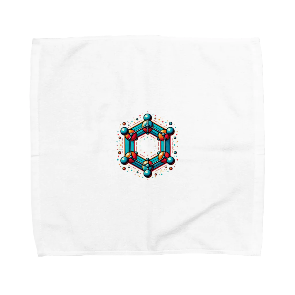 アミュペンのこの美しい「ベンゼン環」 Towel Handkerchief