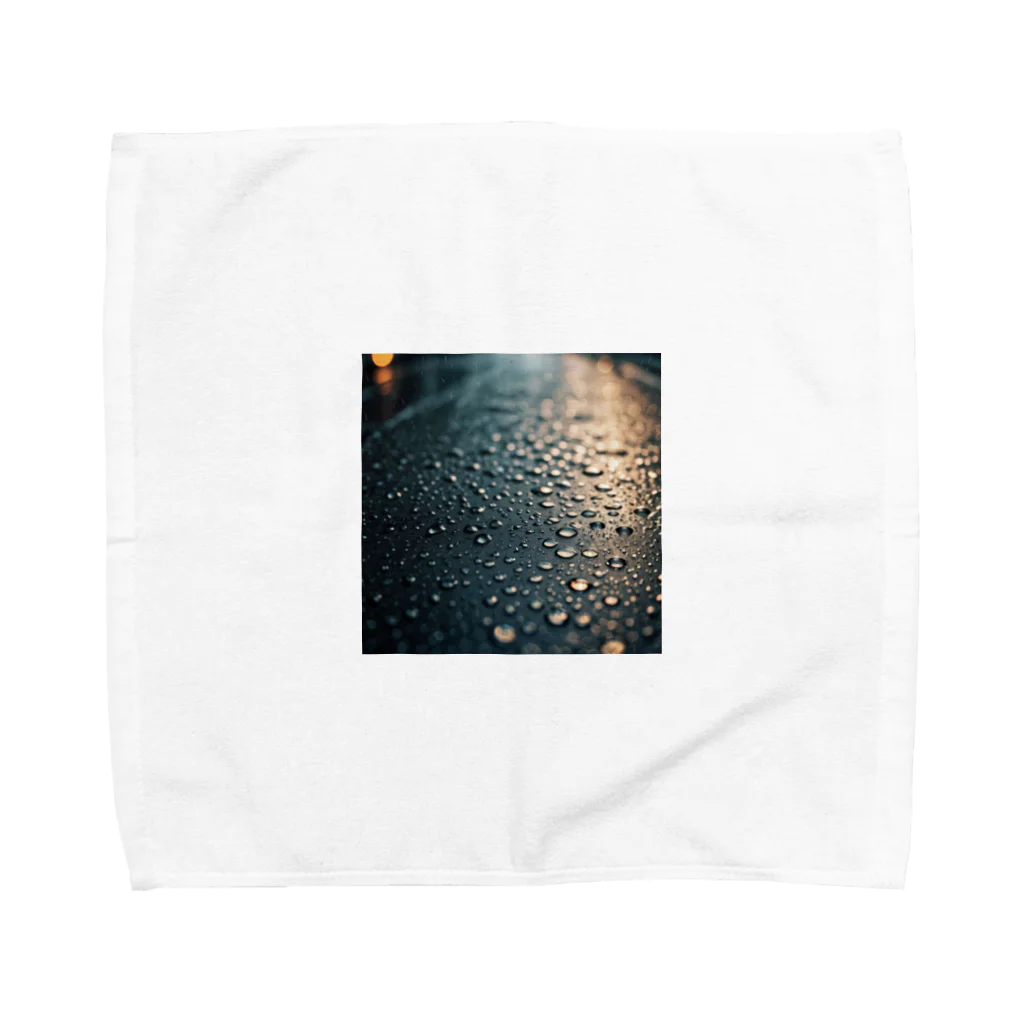 OTIRUBUTUBUTUの雨とぶつぶつ Towel Handkerchief