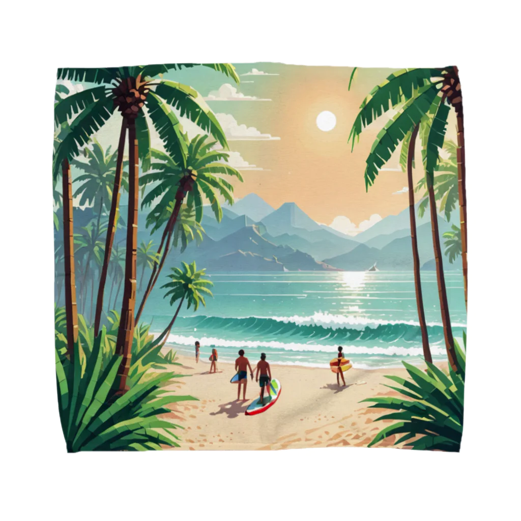 Paradise ExploreのPalm Breeze Bliss Towel Handkerchief