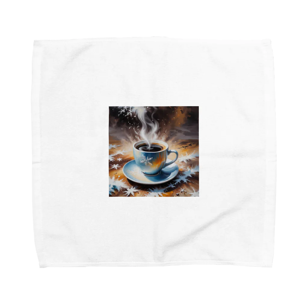 OTIRUBUTUBUTUのつめたい？あったかい？コーヒー Towel Handkerchief