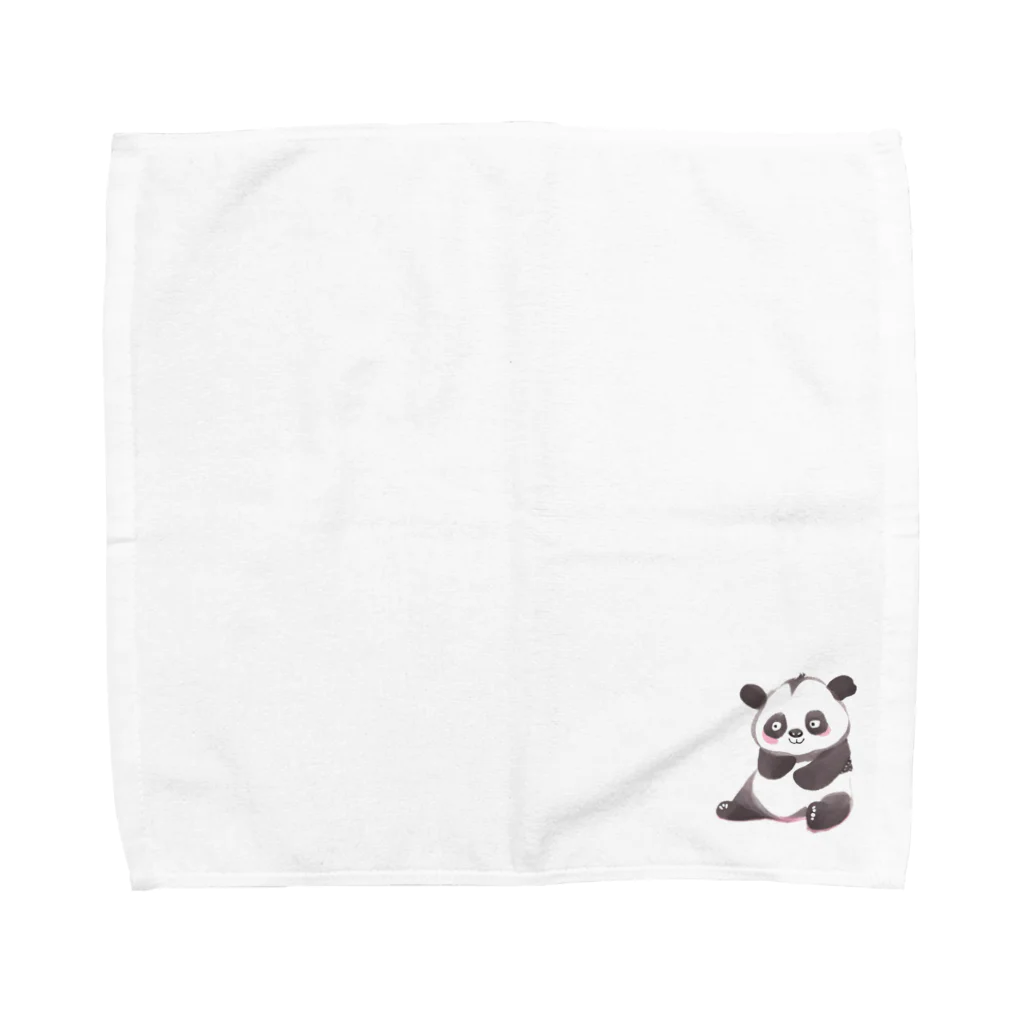 Narisukeのかわいいパンダさん Towel Handkerchief