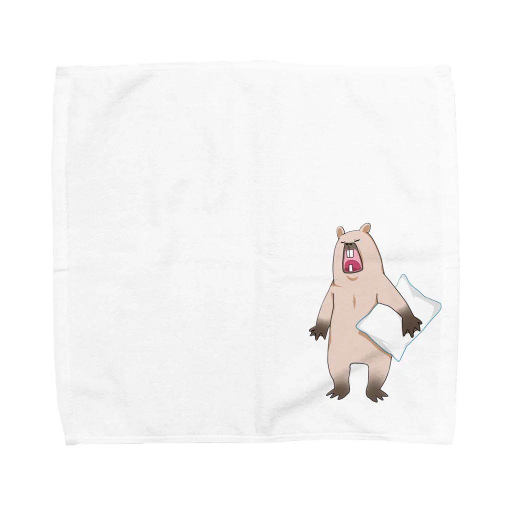 カピバラかぴばらのカピバラのあくび Towel Handkerchief