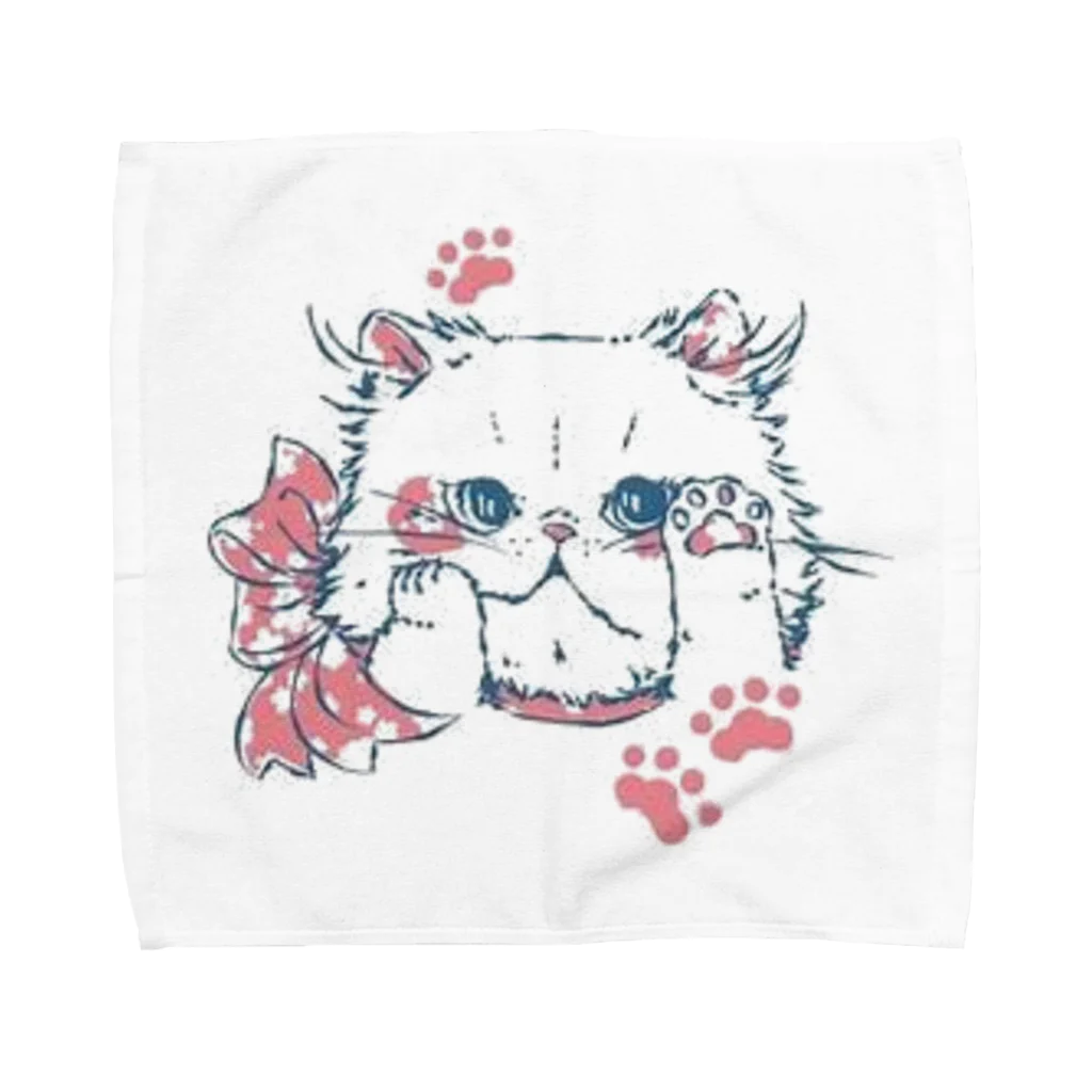 Reea wkoのふわっねっこっ Towel Handkerchief