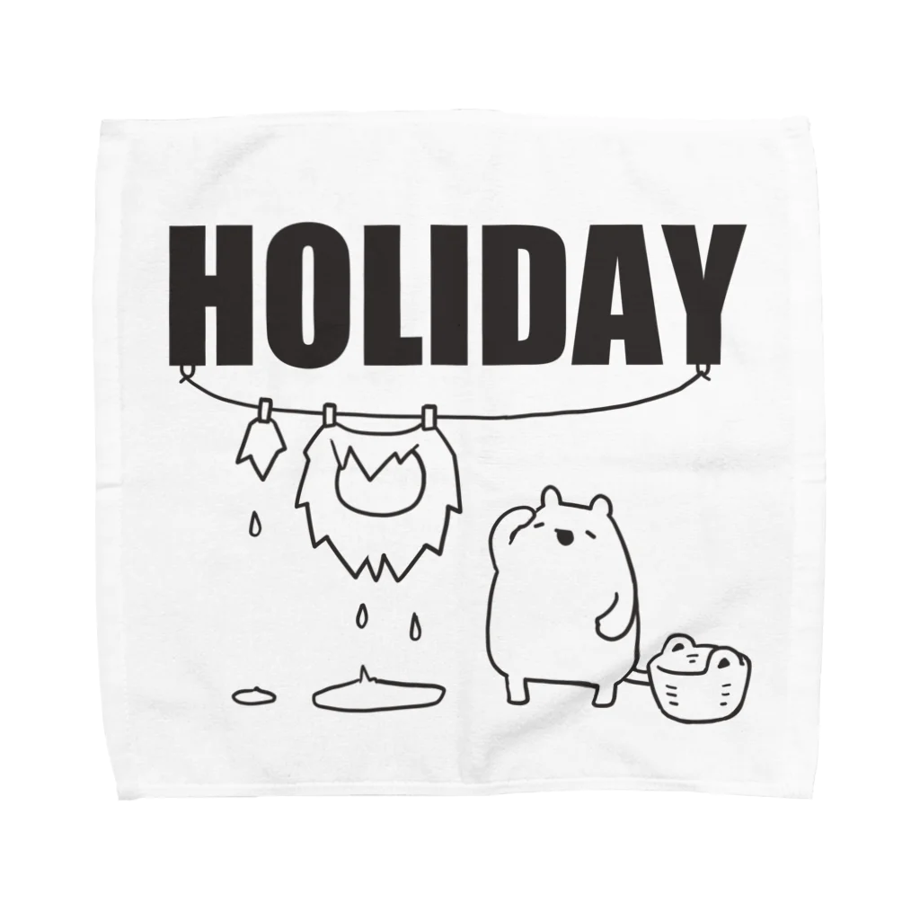 うさやの【HOLIDAY】ライオンさんの休日 Towel Handkerchief