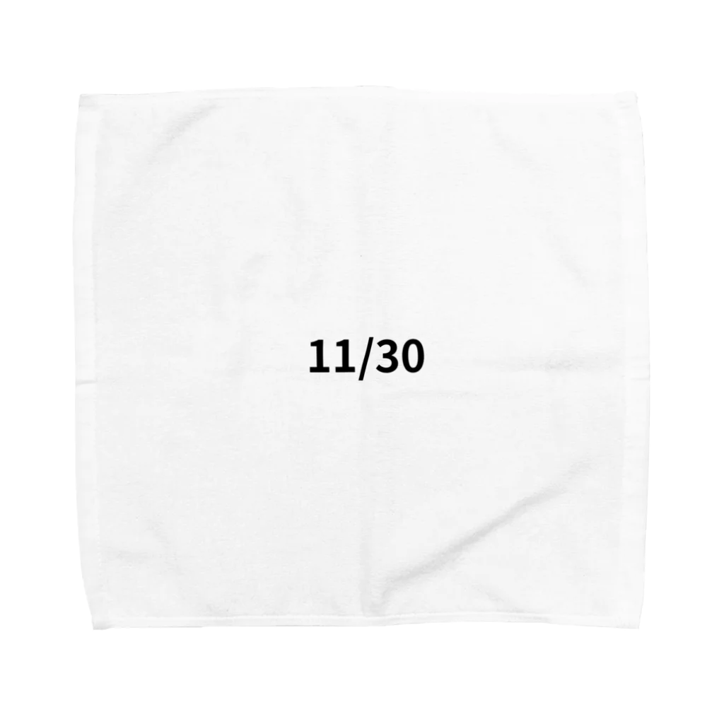 AY-28の日付11/30 バージョン Towel Handkerchief