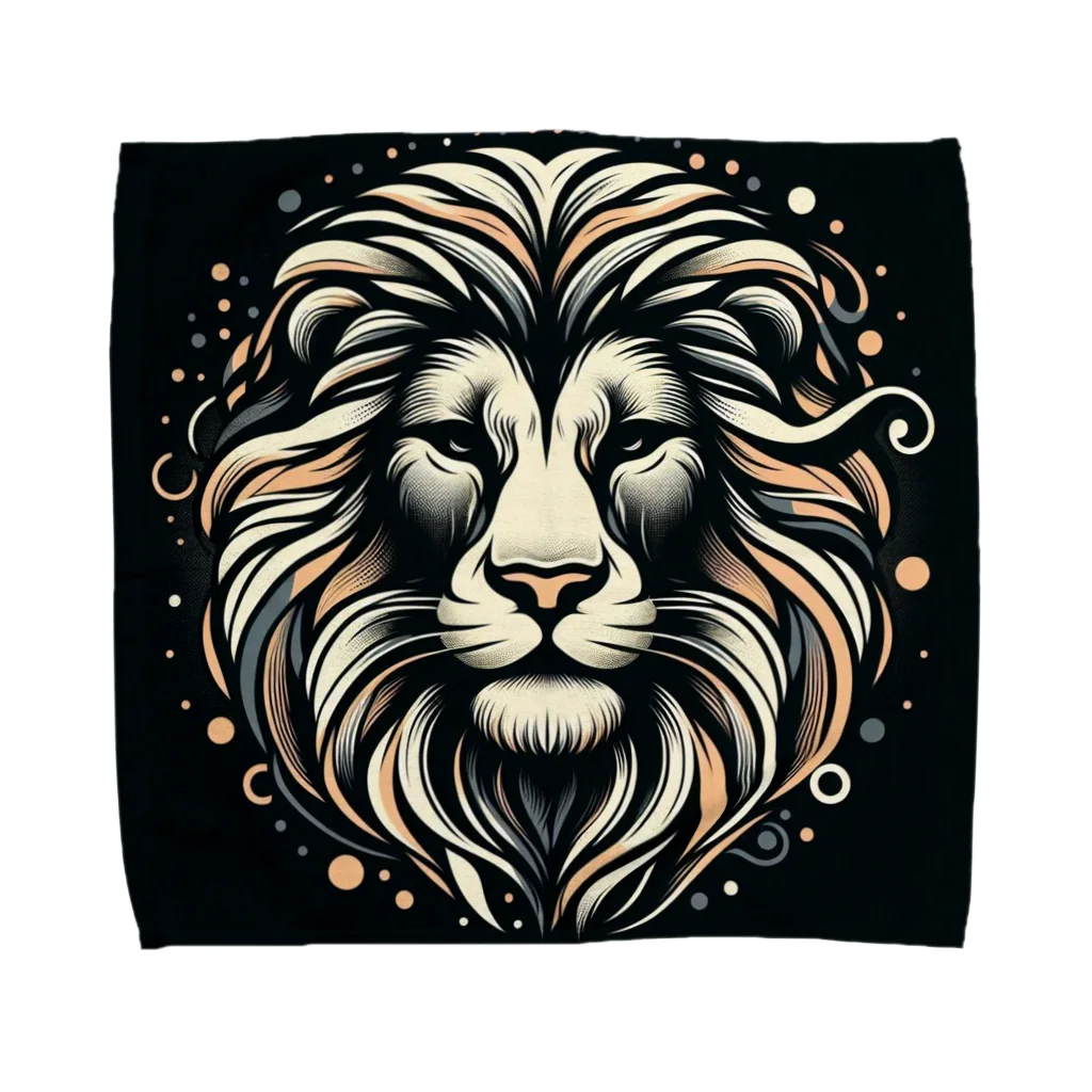 Ono_Mariaの百獣の王ライオン Towel Handkerchief