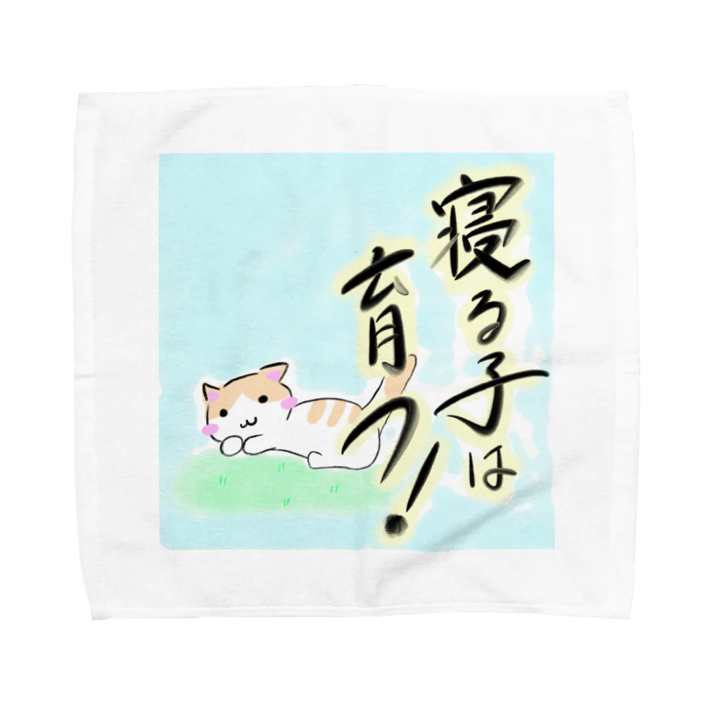 保護猫シェルター「ルアナ」の寝る子は育つ Towel Handkerchief