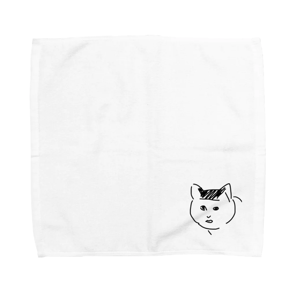 ふじのん屋のブサ猫のり夫 Towel Handkerchief